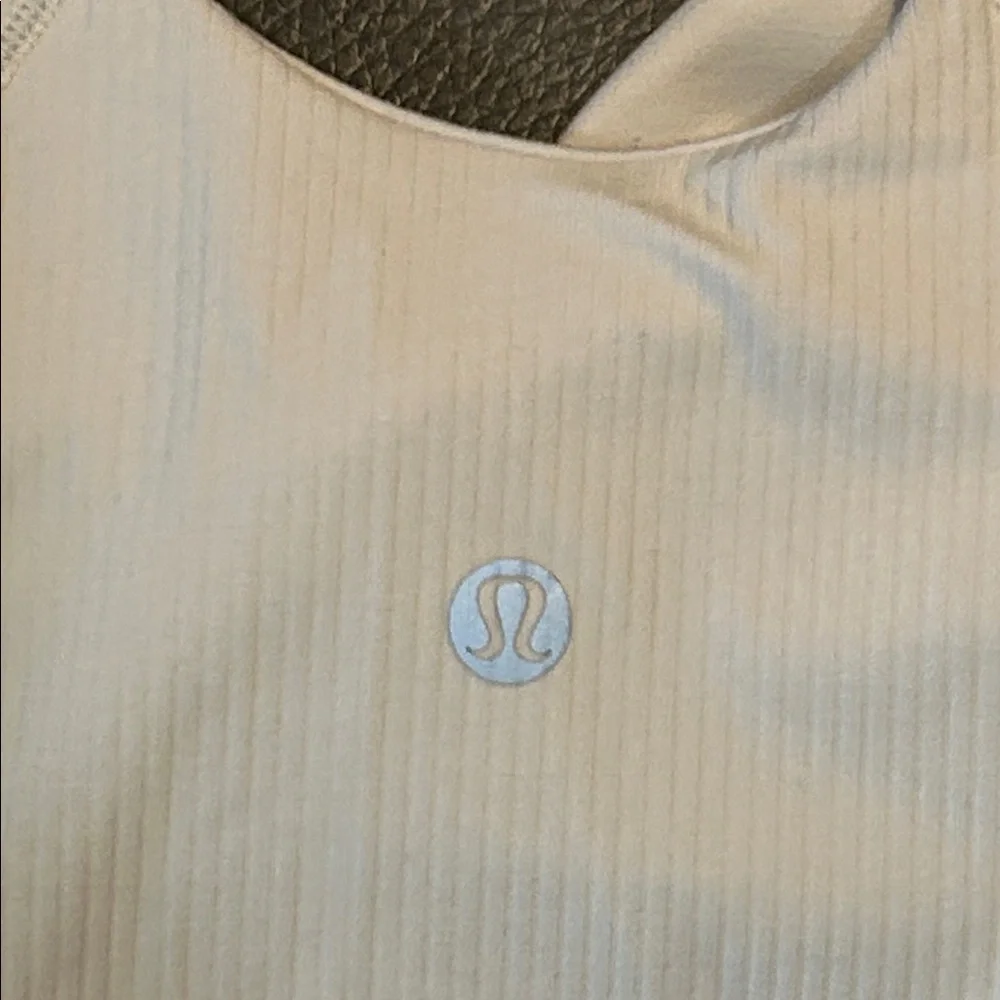 Lululemon Align Ribbed Bodysuit in White Opal. Size 4 - Picture 5 of 6